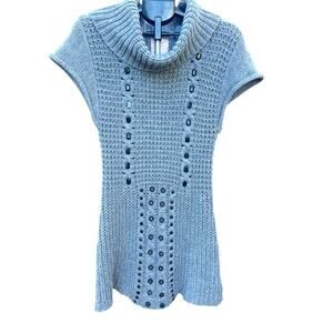 Romeo & Juliet Couture Gem Embellished Knit Sweater Dress - M